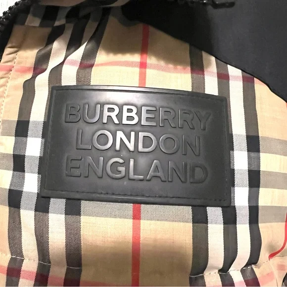 Burberry Reversible Down Puffer Jacket Nova Check Hooded EUC - Picture 12 of 16